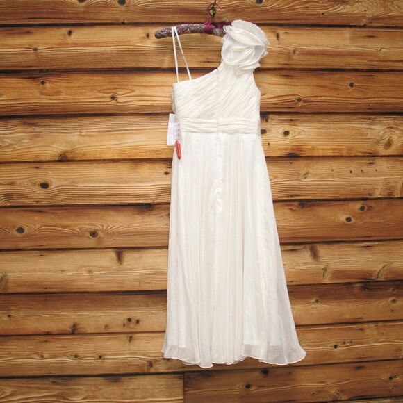 NWT Mac Duggal ROSETTE ONE SHOULDER TEA LENGTH DRESS - Picture 10 of 14